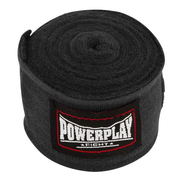 Боксерские бинты 4м Power Play 3046 черные PP_3046_4m_Black фото