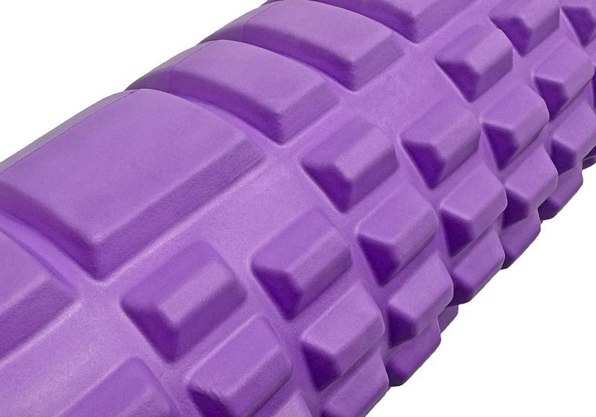 Массажный роллер для спины EasyFit Grid Roller 45 см v.2.1 фиолетовый EF-2027-V фото