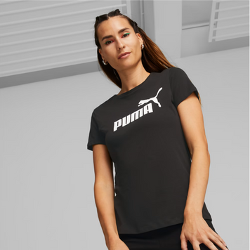 Футболка женская Puma Essentials Logo Tee 586295 01 black 586295_01 фото