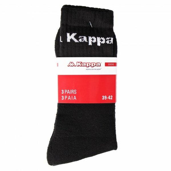 Носки Kappa Socks Logo Saboya 3PPK 304MT00-909 серые, белые, черные 304MT00-909 фото