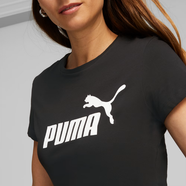 Футболка женская Puma Essentials Logo Tee 586295 01 black 586295_01 фото