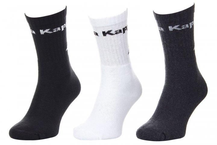 Носки Kappa Socks Logo Saboya 3PPK 304MT00-909 серые, белые, черные 304MT00-909 фото