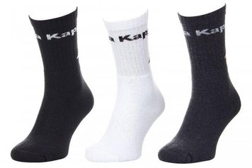 Носки Kappa Socks Logo Saboya 3PPK 304MT00-909 серые, белые, черные 304MT00-909-1 фото