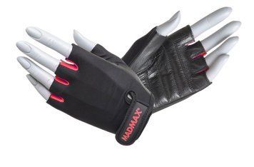 Рукавички для фітнесу та залу Mad Max Rainbow MFG-251 чорно-червоні MFG-251-RED фото