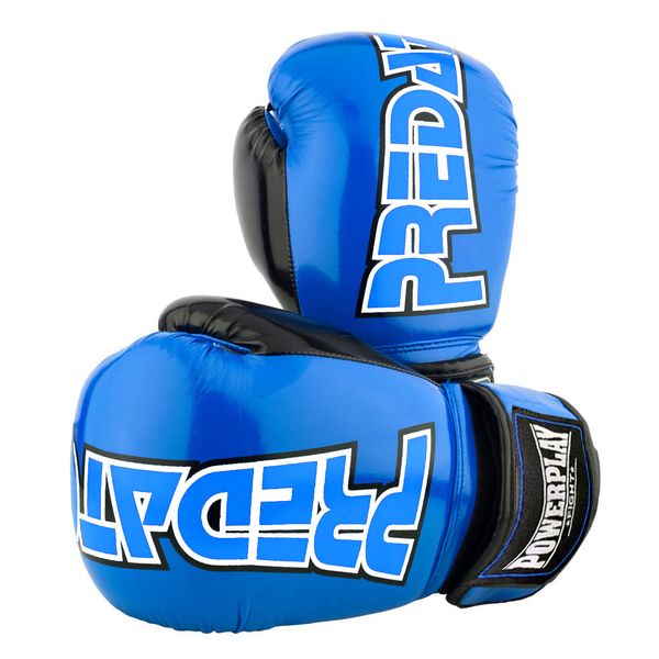 Боксерские перчатки Power Play Predator 3017 синие PP_3017_8oz_Blue фото