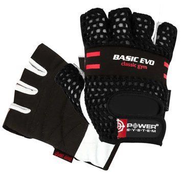Перчатки для фитнеса и тяжелой атлетики Power System Basic EVO PS-2100 Black Red PS_2100E_L_Black/Red фото