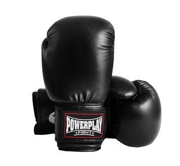 Перчатки боксерские Power Play 3004 черные PP_3004_12oz_Black фото