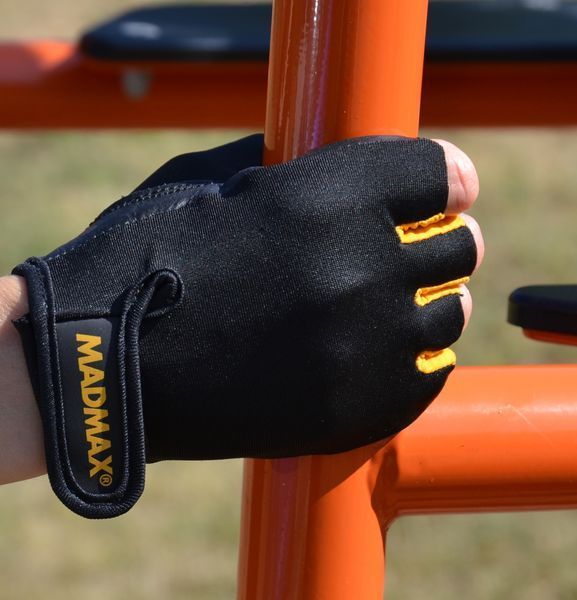 Перчатки для фитнеса и зала Mad Max Rainbow MFG-251 черно-оранжевые MFG-251-ORG фото
