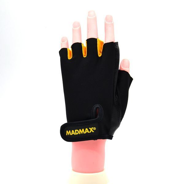 Перчатки для фитнеса и зала Mad Max Rainbow MFG-251 черно-оранжевые MFG-251-ORG фото