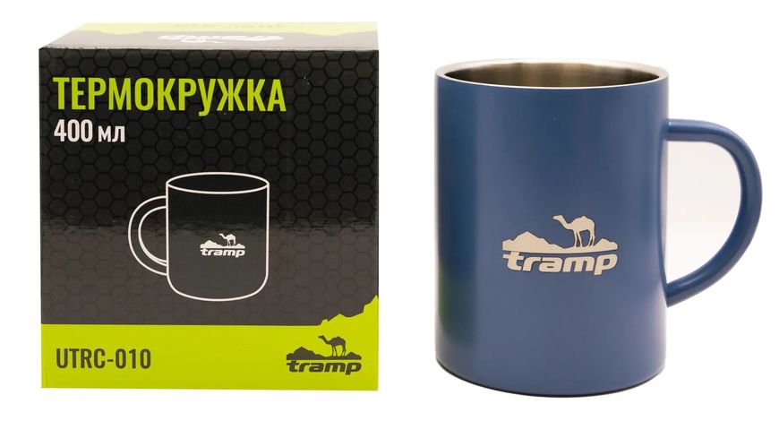 Термокружка Tramp 400мл темно-синя UTRC-010-blue фото