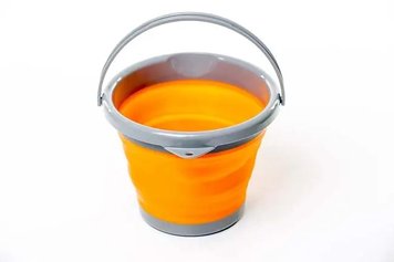 Ведро складное силиконовое 10л Tramp оранжевое TRC-091-orange фото