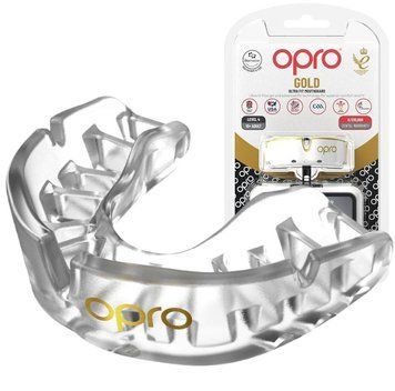 Капа для бокса Opro Gold для детей (возраст до 11 лет) прозрачная Gold_Jr_Clear фото
