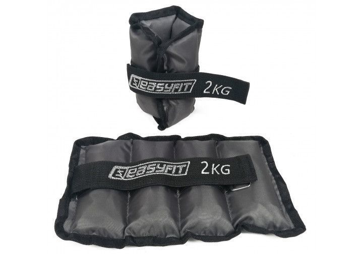 Обтяжувачі для ніг та рук по 2 кг (пара) з металом EasyFit Metal EF-AWTМ-200 фото