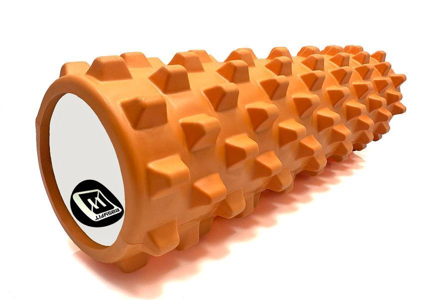 Ролик для фитнеса EasyFit Grid Roller PRO 45 см оранжевый EF-2029-OR фото