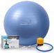 Мяч для фитнеса и йоги (фитбол) Power Play Gymball d-65см синий + насос PP_4001_65_Blue фото 1